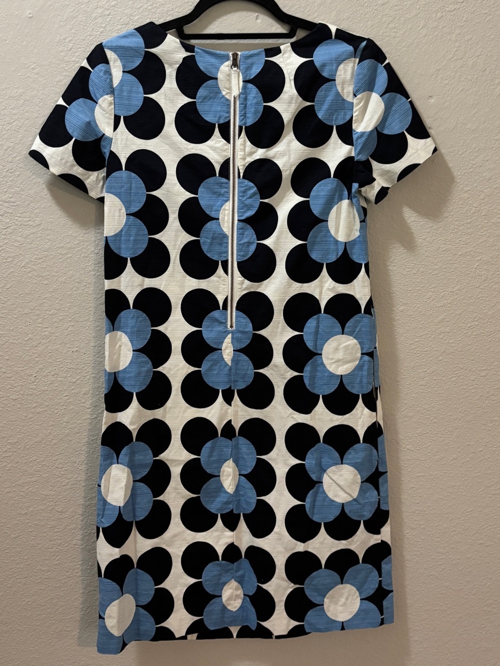 Boden Mod Floral Retro Knee Length Shift Dress Size 4L - Picture 2 of 5